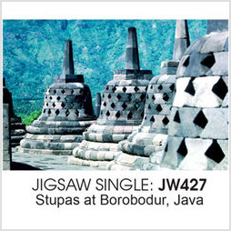 Jigsaw IN Stupas at Borobodur Java