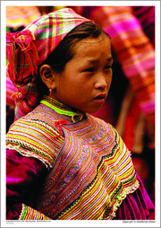 Sapa girl in traditional dress