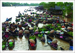 Floating market at Kalimantan