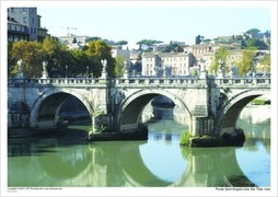 Ponte Sant'Angelo over the Tiber river